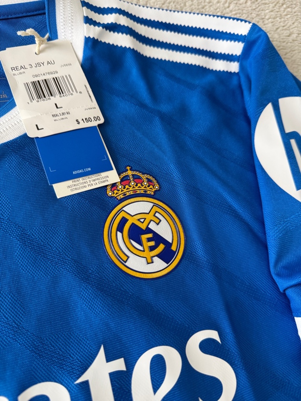Real Madrid 2025-26 Adidas Third Jersey Heat.Rdy Player Edition - Picture 4 of 11